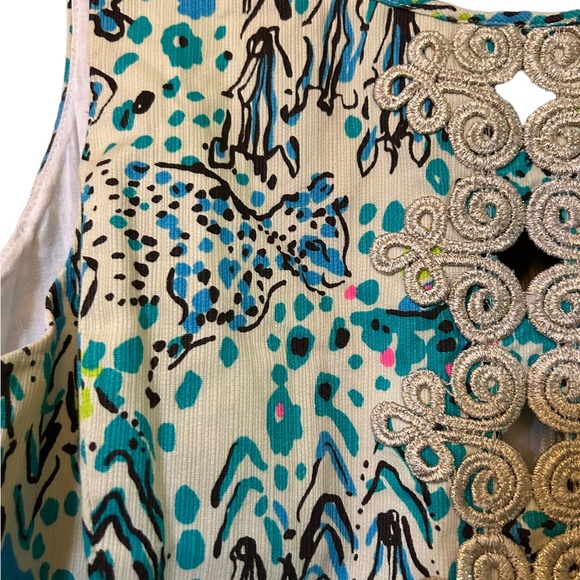 Lilly Pulitzer Ember Shift Dress Sea Oats Escapade size 10, cotton, lined - Picture 6 of 6